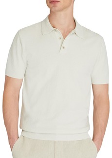 CLUB MONACO Men's Cotton Boucle Short Sleeve Polo