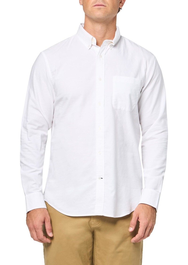 CLUB MONACO Men's Textured Short Sleeve Camp Collar Shirt