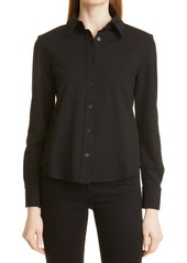 Club Monaco Perfect Slim Fit Button-Up Shirt in Black at Nordstrom