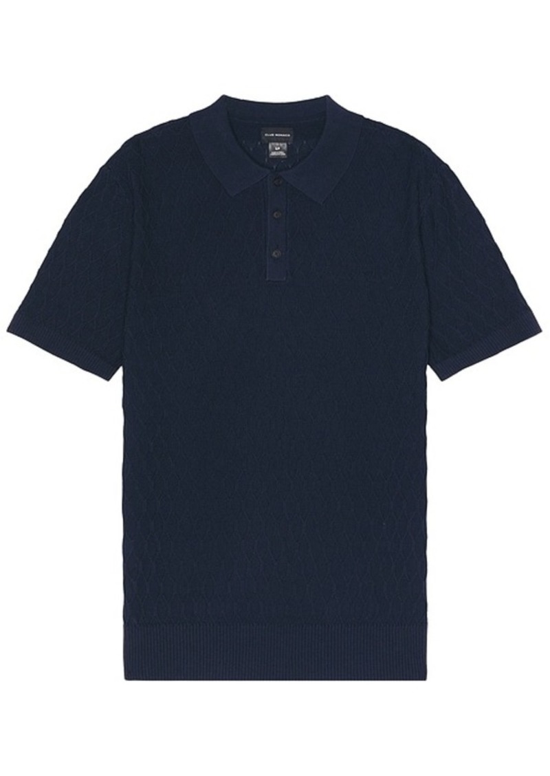 Club Monaco Plaited Diamond Polo