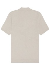 Club Monaco Short Sleeve Micro Boucle Shirt