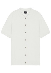 Club Monaco Short Sleeve Micro Boucle Shirt