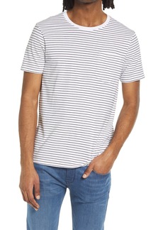 Club Monaco Williams Stripe T-Shirt in Black And White at Nordstrom