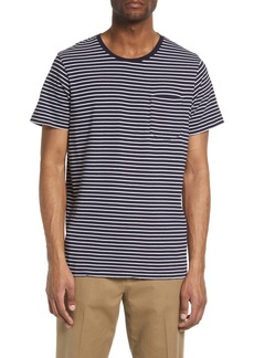 Club Monaco Williams Stripe T-Shirt in Navy And White at Nordstrom