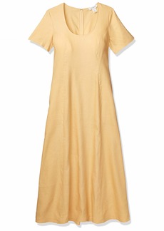 Club Monaco Women's Scoop Neck Midi Dress