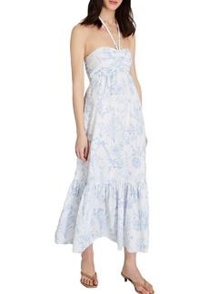 CLUB MONACO Women's Toile Halter Maxi Dress