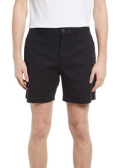 Club Monaco Baxter Stretch Cotton Chino Shorts in Caviar at Nordstrom