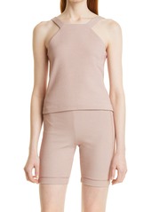 Club Monaco Modern Cotton Blend Shell Top in Mauve at Nordstrom