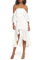 C/MEO Collective Sacrifices Ruched Off the Shoulder Dress in Ivory at Nordstrom Rack