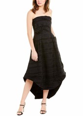 C/MEO COLLECTIVE Women's Solitude Strapless High Low Fit and Flare Party Dress  L