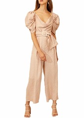 C/Meo Collective Women's Through You Puff Sleeve Wide Leg Jumpsuit  S