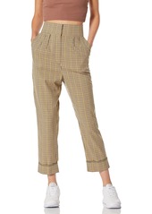 C/Meo Collective Women's Viewpoint Pleated High Waist Cuffed Trouser Pants  m