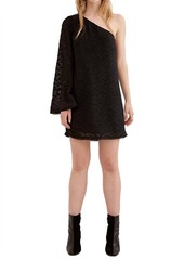 C/Meo Collective Collective Static Space Long Sleeve Mini Dress in Black