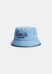 Coach 1941 Embroidered Denim Bucket Hat