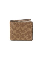 Coach 3-In-1 Signature Coated Canvas & Leather Colorblock Wallet