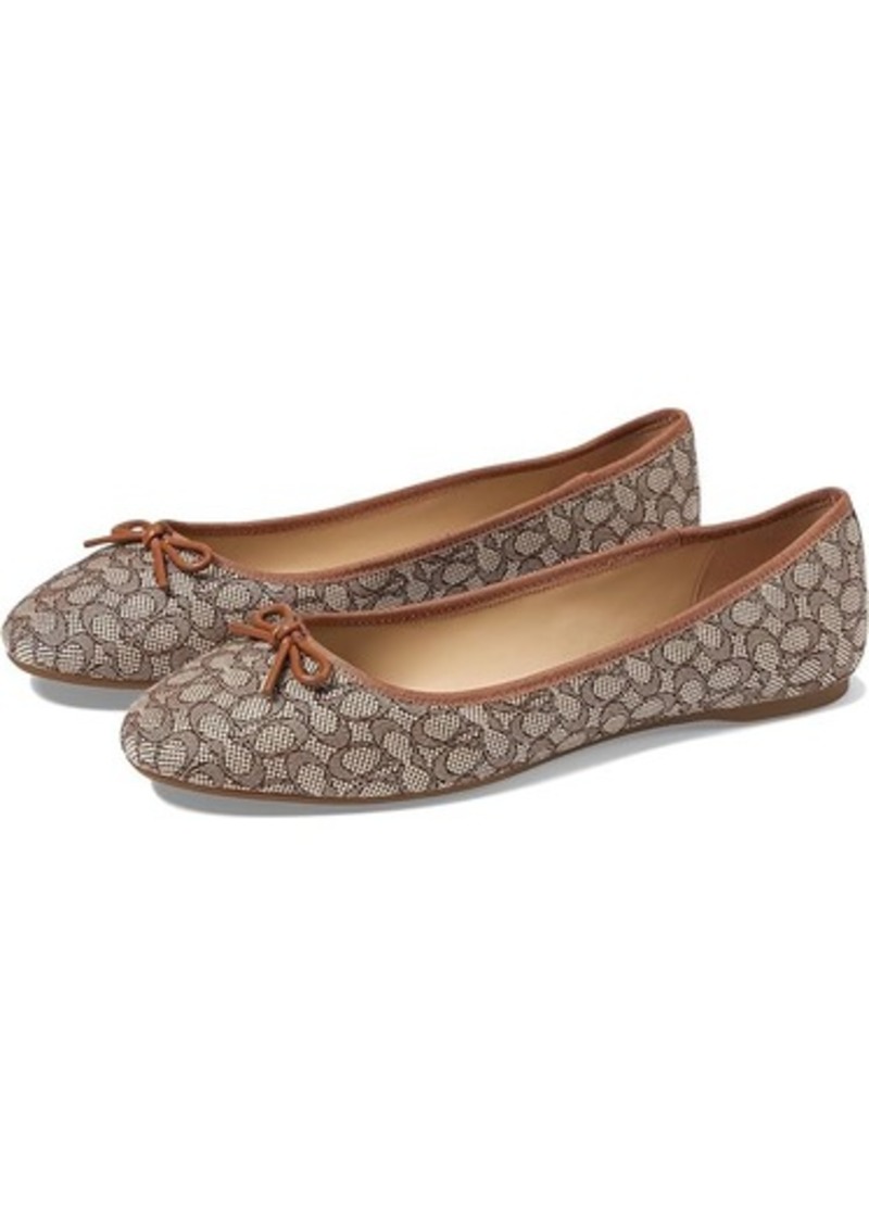 Coach Abigail Mini Signature Jacquard Ballet Flat