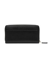 Coach accordion zip leather wallet