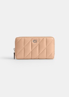 Coach Accordion Zip Wallet With Pillow Quilting