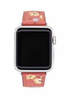 Coach Apple Watch® Floral Leather Strap
