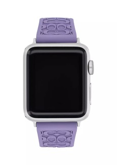 Coach ​Apple Watch® Monogram Silicone Strap/38/40/41MM