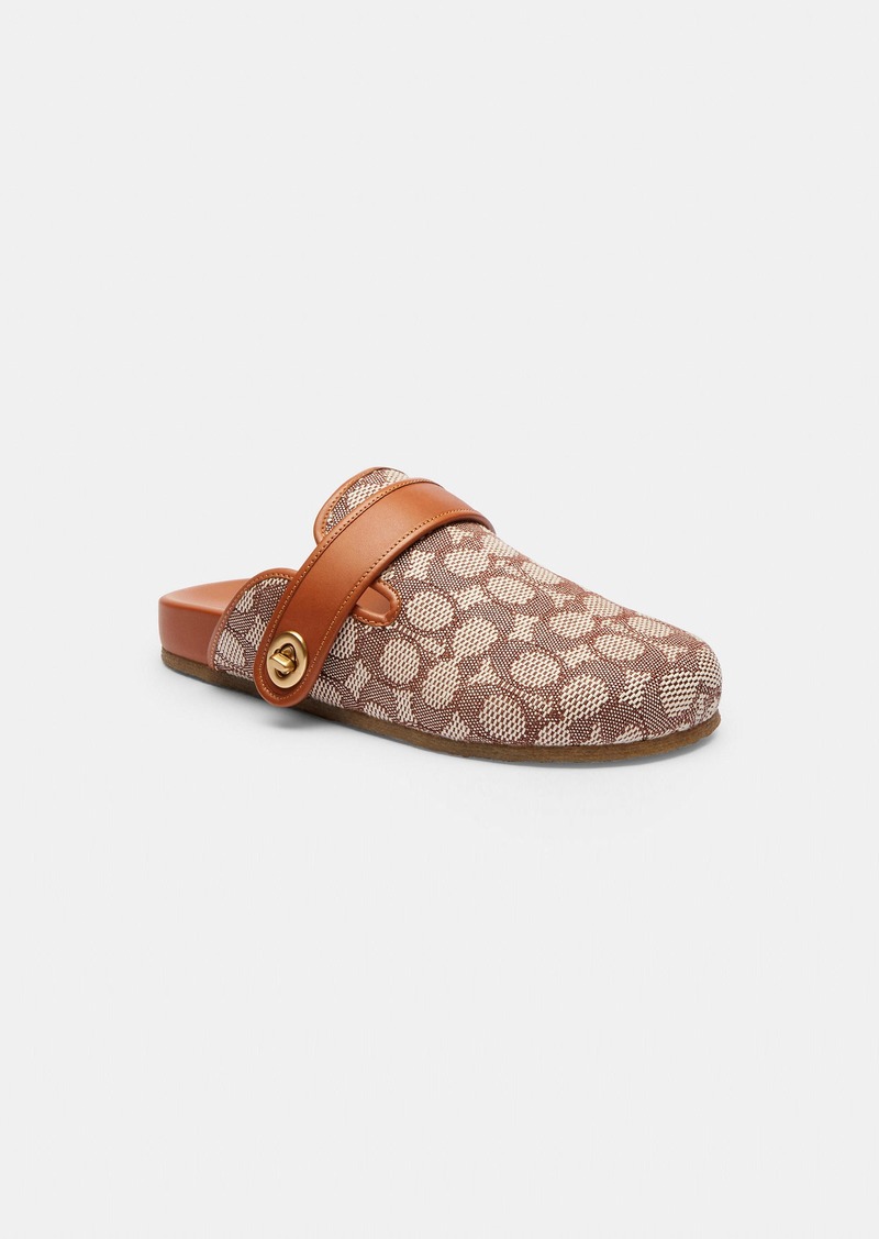 Coach Blake Clog In Signature Textile Jacquard