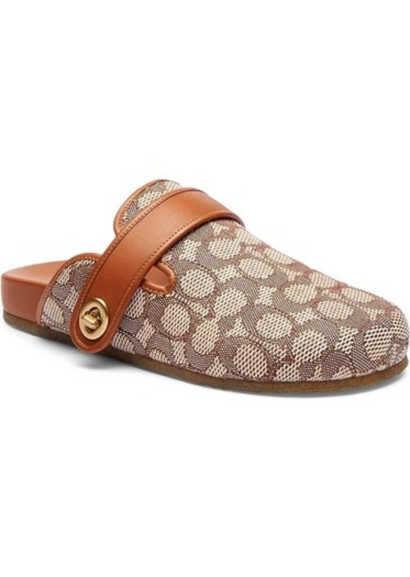 Coach Blake Clogs In Signature Textile Jacquard