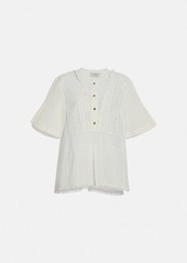 Coach Broderie Anglaise Top