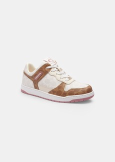 Coach C201 Low Top Sneaker In Signature Canvas