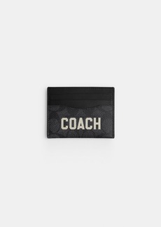 Card Case In Signature Canvas With Coach Graphic