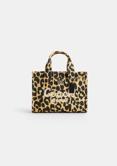 Coach Cargo Tote Bag 26 With Leopard Print