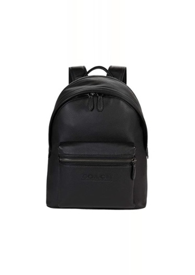 Coach Charter Backpack in Refined Pebbled Leather