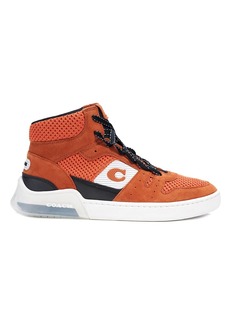 Coach CitySole Knit & Suede High-Top Sneakers