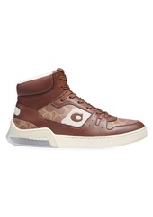 Coach Citysole Signature Canvas & Leather High-Top Sneakers