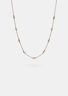 Coach Classic Crystal Pearl Necklace