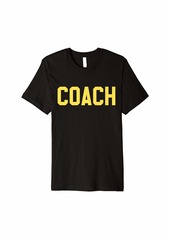 Coach - Yellow Premium T-Shirt
