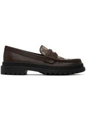 Coach 1941 Brown Signature Coin Loafers