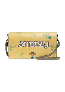 DISNEY X COACH Sneezy Fold-Over Crossbody Clutch Bag