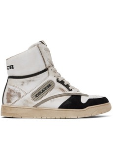 Coach 1941 White Distressed Sneakers