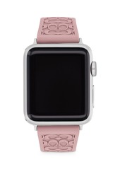 COACH Apple Watch� Signature Silicone Strap, 38mm & 40mm