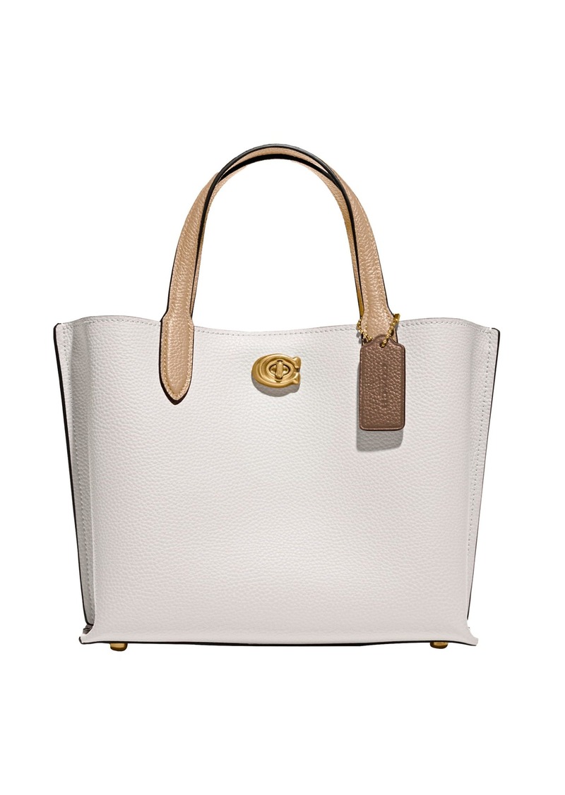Coach Colorblock Leather Willow Tote 24