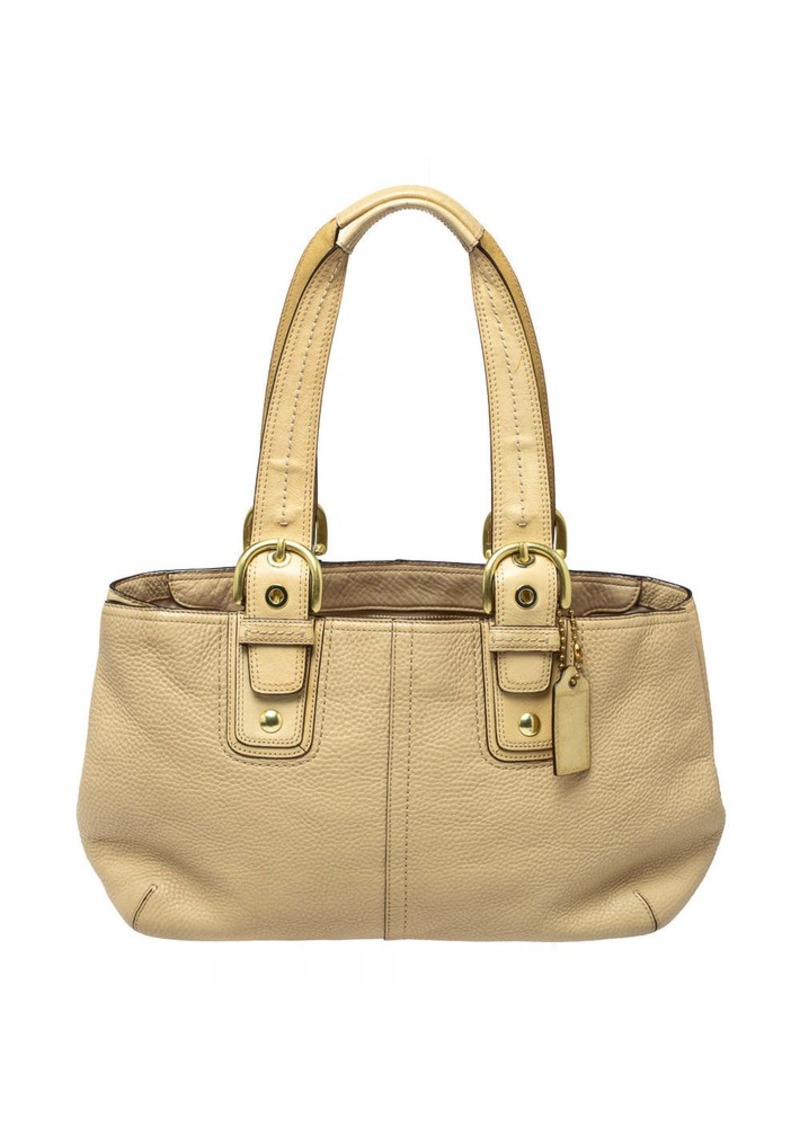 Coach Cream Leather Soho Tote