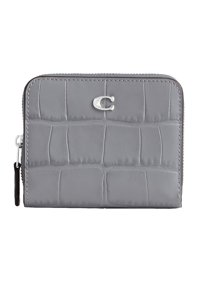 Coach Embossed Croc Billfold Wallet