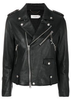 Coach leather biker jacket