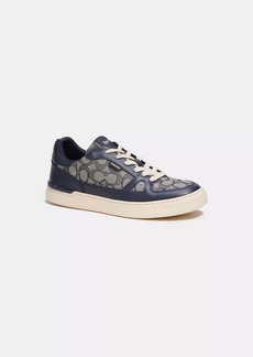 Coach Outlet Clip Court Sneaker In Signature Jacquard