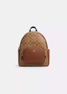 Coach Outlet Court Backpack In Signature Canvas
