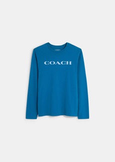 Coach Outlet Essential Long Sleeve T Shirt In Organic Cotton