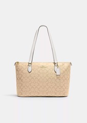 Coach Outlet Gallery Tote In Signature Canvas