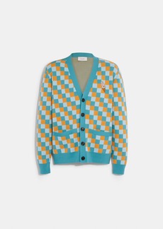 Coach Outlet Ice Cream Checkered Cardigan