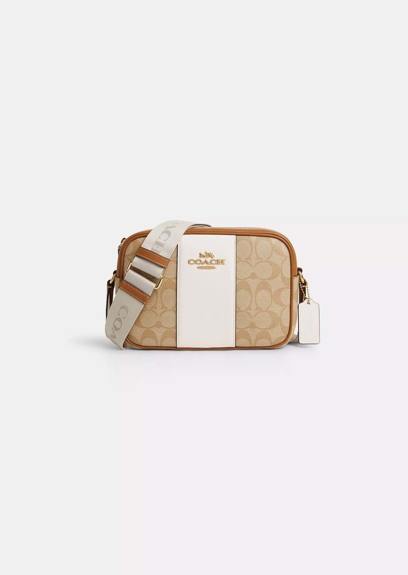 Coach Outlet Jamie Camera Bag In Signature Canvas With Stripe