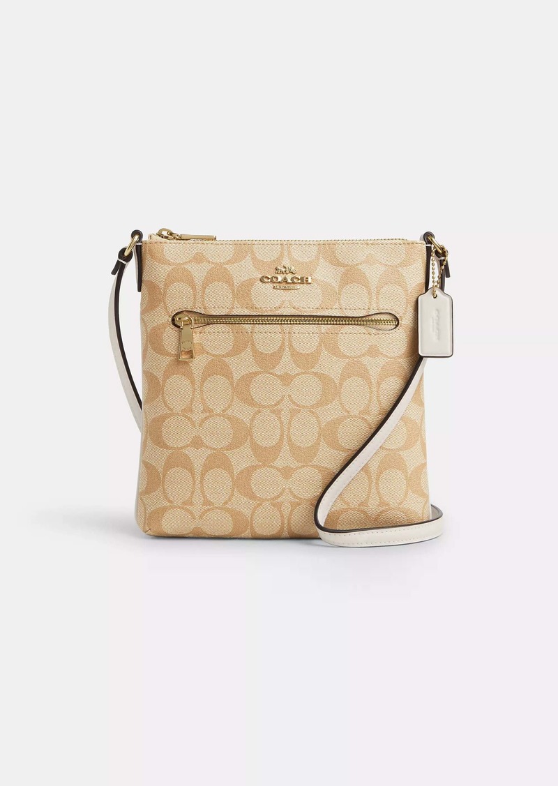 Coach Outlet Mini Rowan File Bag In Signature Canvas